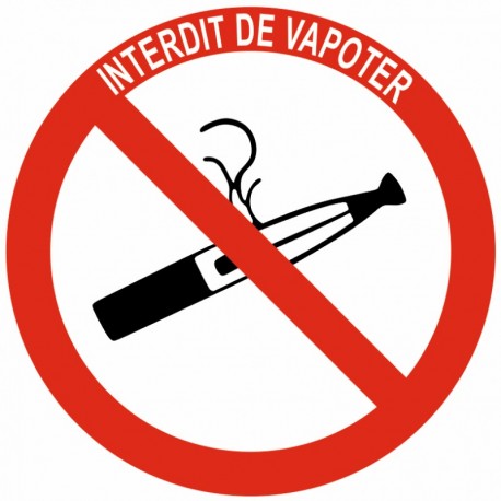 Pictogramme interdit de vapoter