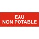 Panneau interdit de boire eau