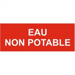 Panneau interdit de boire eau