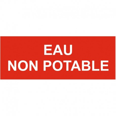 Panneau interdit de boire eau