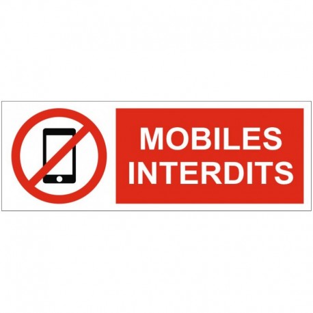 Panneau merci d'eteindre votre portable