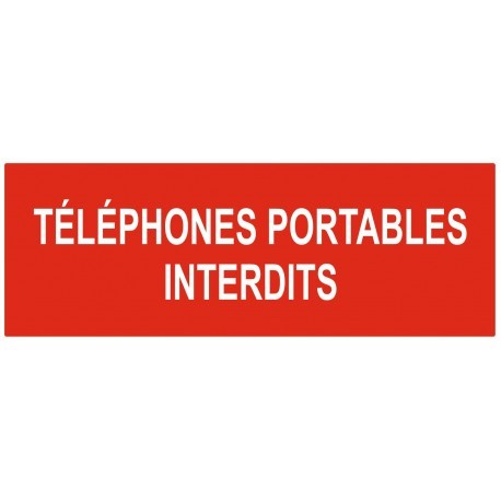 Affiche telephone mobile interdit