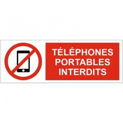 Affiche telephone portable interdit