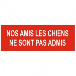 Autocollant tenez votre chien en laisse