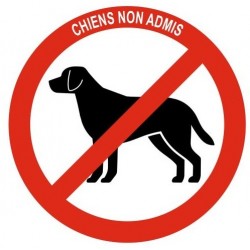 Panneau les animaux doivent etre tenus en laisse