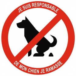 Panneau nos amis les chiens ne sont pas admis