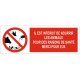Pictogramme interdit aux chiens