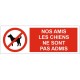 Picto les animaux doivent etre tenus en laisse