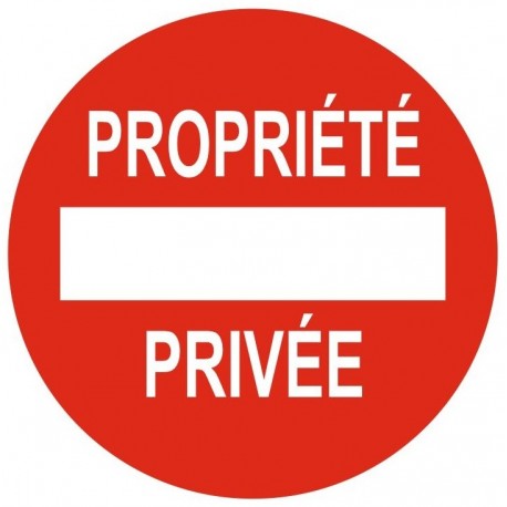 Panneau passage privé