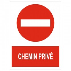 Panneau attetion au chien propriete privée