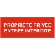 Panneau propriete privée