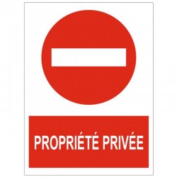 Pencarte propriete privée entrée interdite