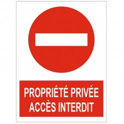 Pencarte propriete privée
