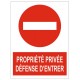 Pencarte propriete privée accés interdit
