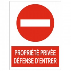 Pencarte propriete privée accés interdit