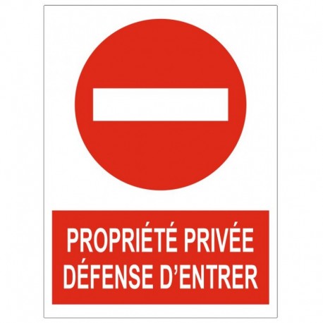 Pencarte propriete privée accés interdit