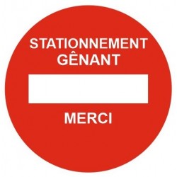 Panneau sortie de vehicule