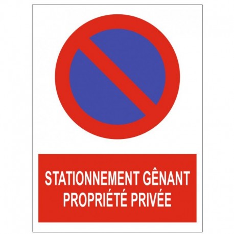 Panneau stationnement genant