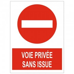 Panneau stationnement interdits propriete privée