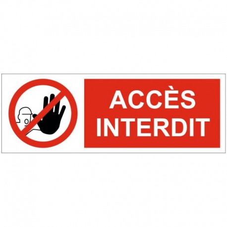 Picto accés interdit