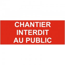 Picto accés interdit panneau