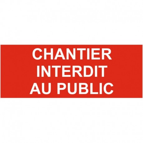 Picto accés interdit panneau