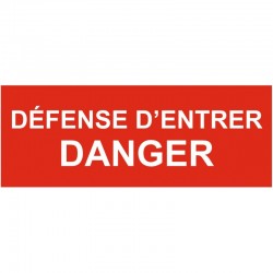 Autocollant chantier interdit pictogramme