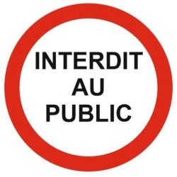 Panneau défense d'entrer signalétique