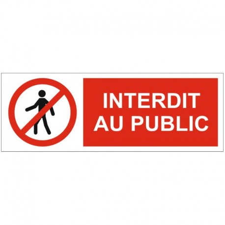 Panneau interdit aux piétons