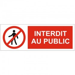Panneau interdiction de marcher