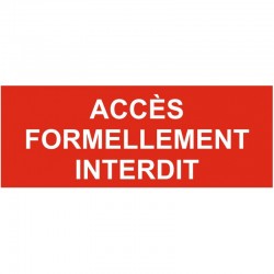 Autocollant sortie interdite (texte seul)