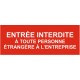Autocollant entrée interdite adressez vous au gardien
