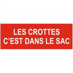 Panneau un maitre responsable ramasse des crotte de son chien