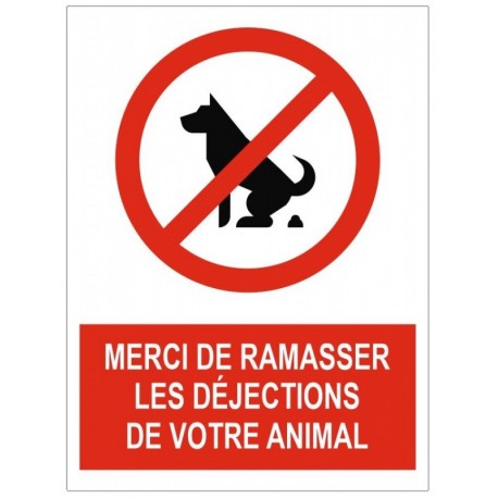 Autocollant un maitre responsable ramasse des crotte de son chien