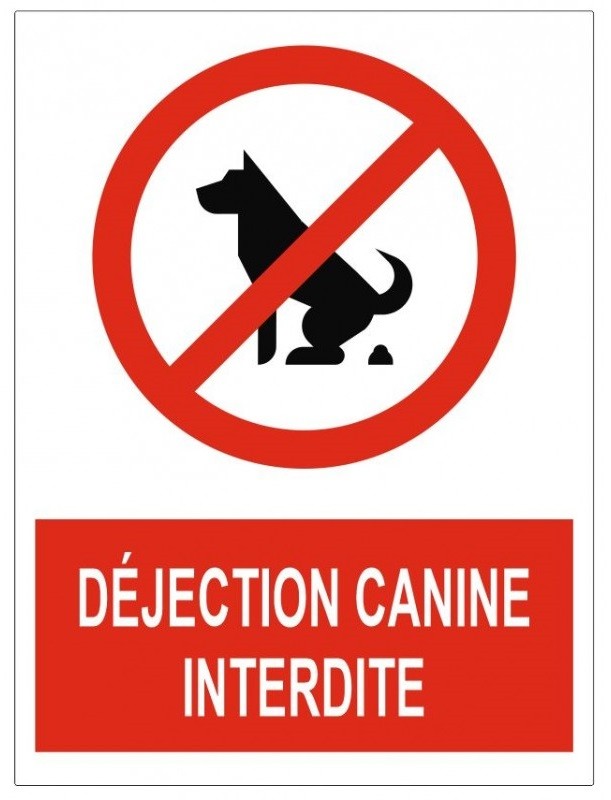 Panneau "Interdit Aux Chiens" - Lot De 3 | PVC Résistant Aux Intempéries | Avec Piquet Pour Planter | Signalétique Jardin, Parc