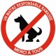 Panneau crottes de chien interdit