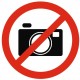 Autocollant appareil photo interdit