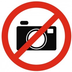 Autocollant appareil photo interdit