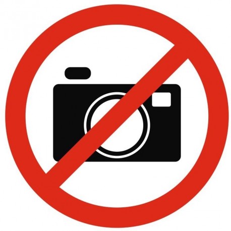 Autocollant appareil photo interdit