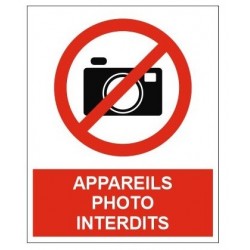 Pictogramme appareil photo interdit