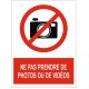 Panneau usage de l'appareil photo interdit