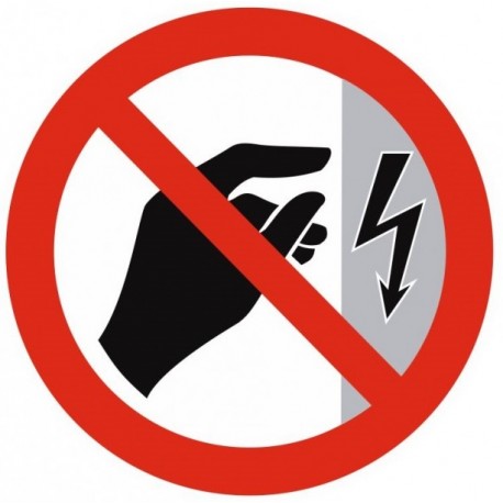 Autocollant ne pas toucher