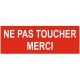 Autocollant ne pas toucher danger électrique