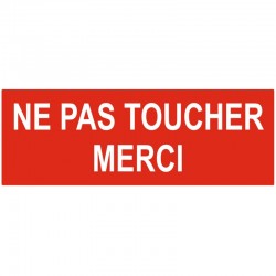 Autocollant ne pas toucher danger électrique