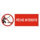 Autocollant interdiction de pecher