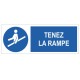 Autocollant tenez la rampe