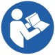 Pictogramme lire la notice obligatoire