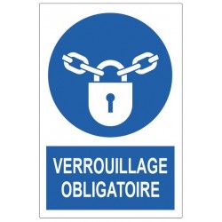 Pictogramme verrouillage obligatoire
