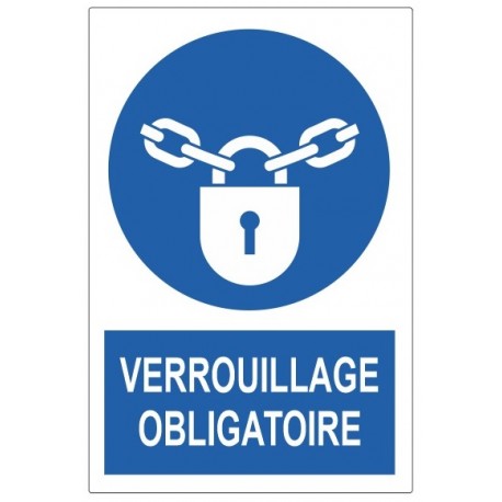 Pictogramme verrouillage obligatoire