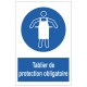 Autocollant protection obligatoire des mains